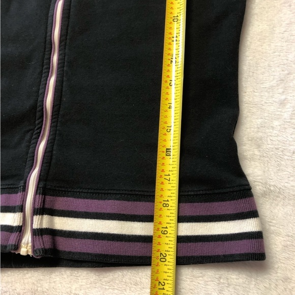 Harley Davidson Black/Purple/White Embroidered Zip Up Hoodie Size Med - Picture 12 of 13